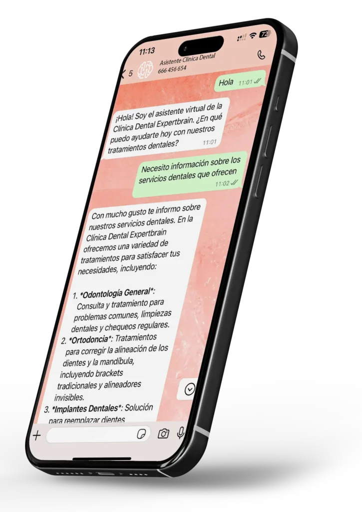 Chatbot con Ia para clinicas dentales 2